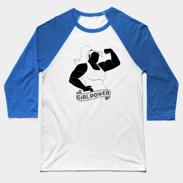 Girl Power!! Baseball T-Shirt by Green_T